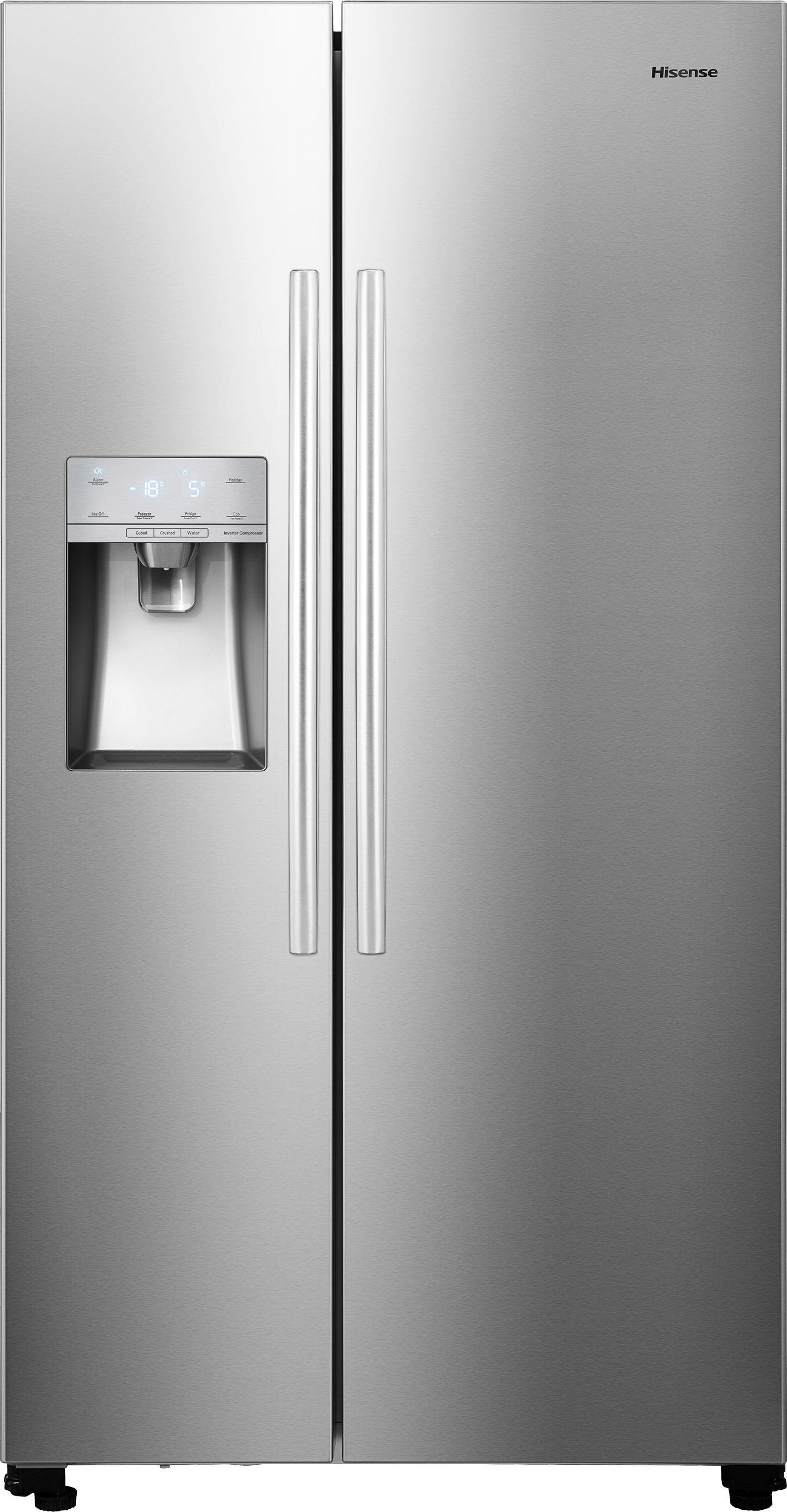 Hisense RS694N4ICE American Fridge Freezer - Stainless Steel - 562L Total Capacity - Plumbed Ice & Water Dispenser